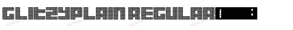 GLitzyPlain Regular字体转换